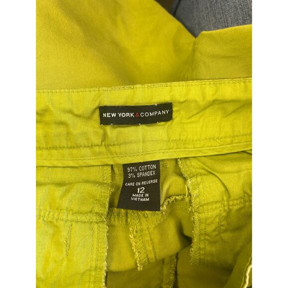 New‎ York & Company Chino Shorts Women’s Size 12 Green - Picture 3 of 9